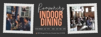 Grey Reopening Indoor Dining Facebook Cover P template