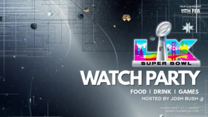 Cinzento Super Bowl Watch Party Digitalt display Template