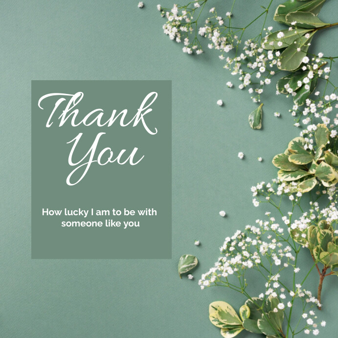 Grey Thank You Instagram Post Template | PosterMyWall