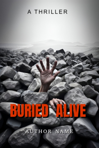 Grey Thriller Book Promotion Poster Póster template