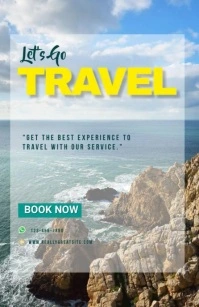 Grey Time To Travel Tabloid template