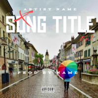 Grey Typographic Album Cover Album Cover Albumcover template