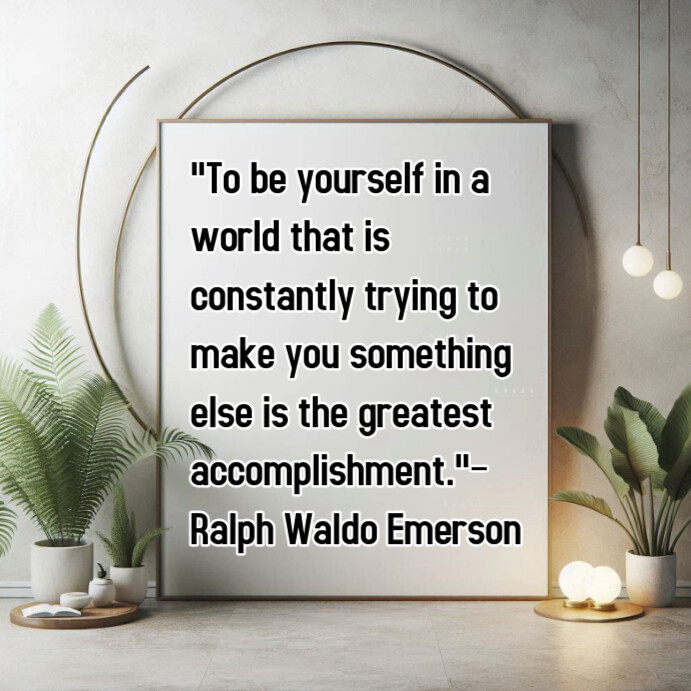 Grey Typographic Authenticity And Individuality Quote Instagram Post ...