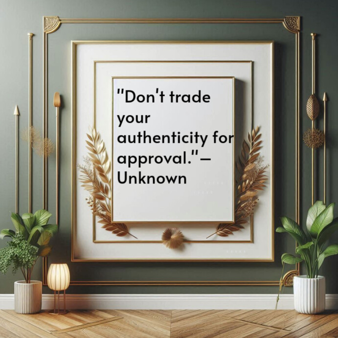 Copy of Grey Typographic Authenticity And Individuality Quote Instagram ...