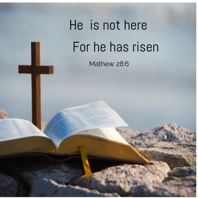 He is risen Template | PosterMyWall