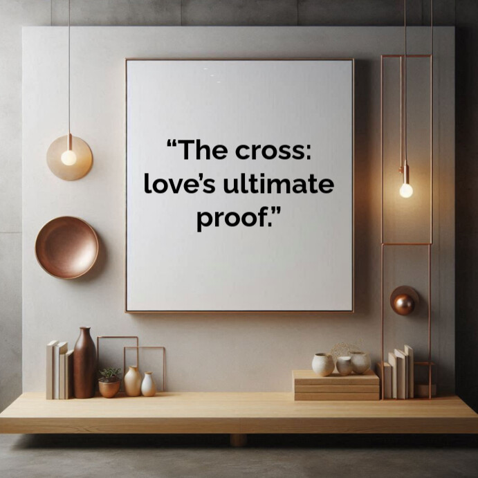 Grey Typographic Good Friday Inspiration Square (1:1) template