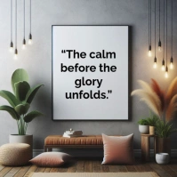 Grey Typographic Inspirational Holy Saturday Square (1:1) template