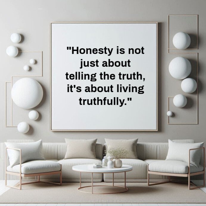 Plantilla de Grey Typographic Inspirational Honesty Quotes Instagram ...