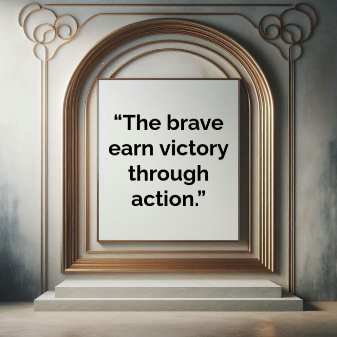 Copy of Grey Typographic Inspirational Victory Quotes Square (1:1 ...