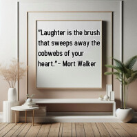 Grey Typographic Laughter And Humor Quote Instagram Post template