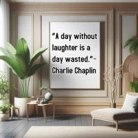 Grey Typographic Laughter And Humor Quote Instagram Post template