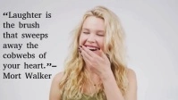 Grey Typographic Laughter And Humor Quote Youtube Thumbnail template