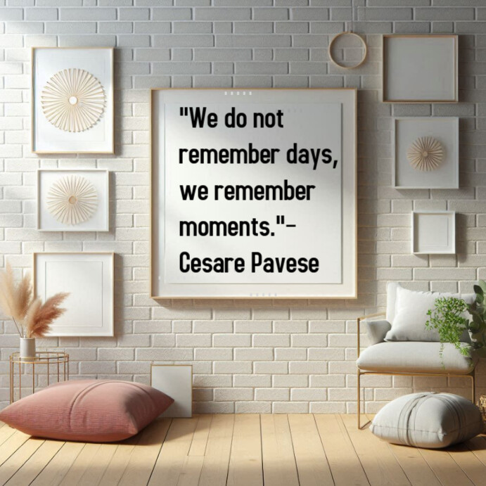 Grey Typographic Life's Journey And Experiences Quote Instagram Post template