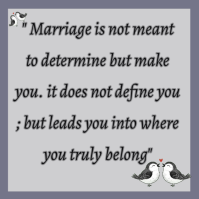 Grey Marriage Quote Logo Template