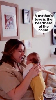 Grey Typographic Motherhood Motivation  Instagram Story Instagram-verhaal template