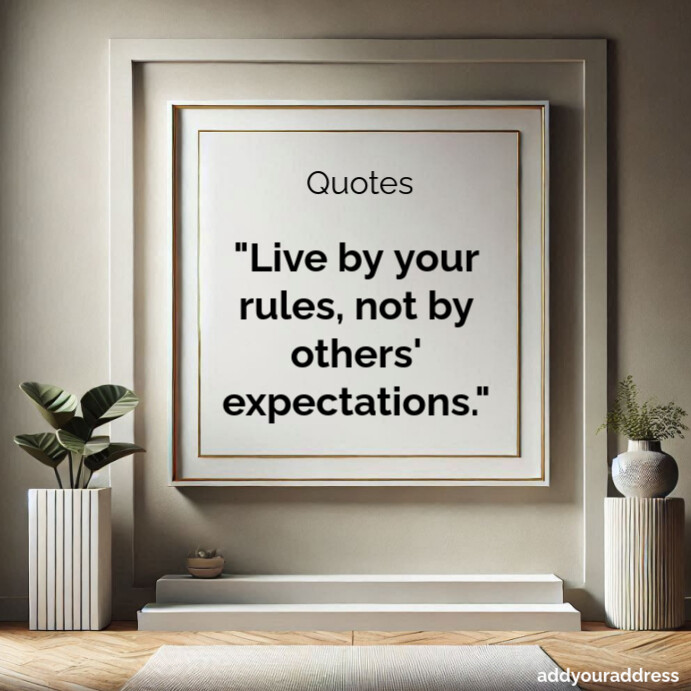 Grey Typographic Motivational Quotes Square (1:1) Template | PosterMyWall