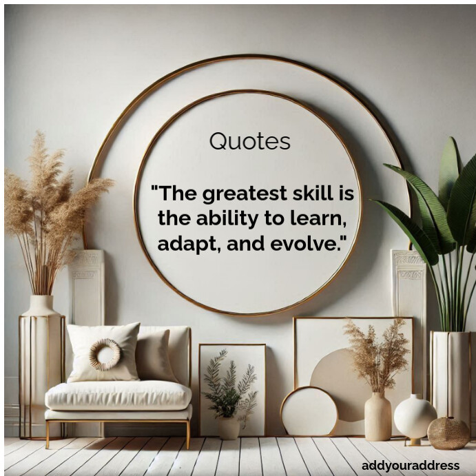 Grey Typographic Motivational Quotes Square (1:1) template