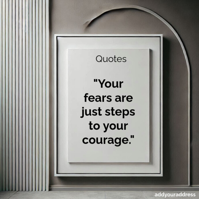 Copy of Grey Typographic Motivational Quotes Square (1:1) | PosterMyWall
