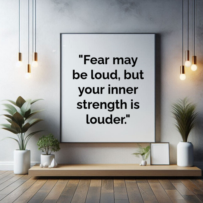 Grey Typographic Motivational Quotes Square (1:1) Template | PosterMyWall