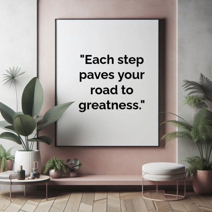Copy of Grey Typographic Motivational Quotes Square (1:1) | PosterMyWall
