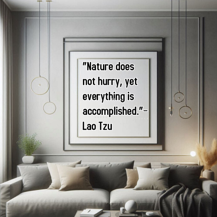 Grey Typographic Nature And The Environment Quote Instagram Post template