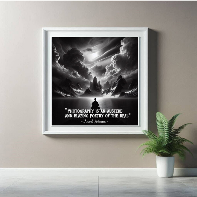 Copy of Grey Typographic Photography Instagram Post | PosterMyWall