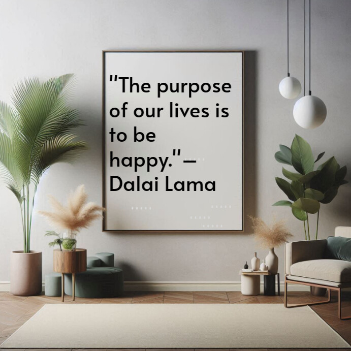 Grey Typographic Purpose And Meaning Quote Instagram Post template