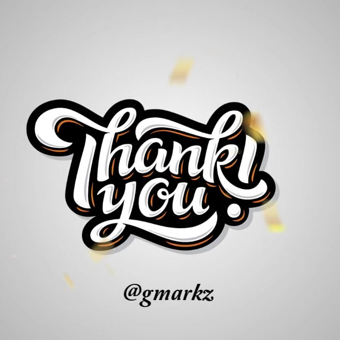Copy of Grey Typographic Thank You Instagram Post | PosterMyWall