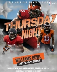 Grey Typographic Thursday Night Lights Instagram Portrait template