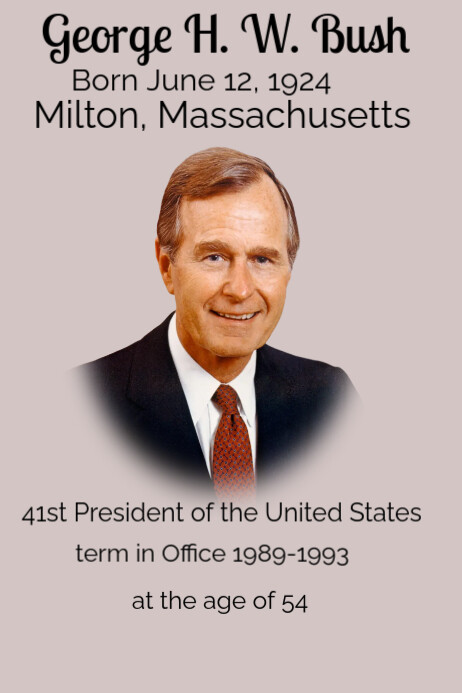 Grey Usa President History Poster Template | PosterMyWall
