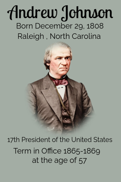 Grey Usa President History Poster Template | PosterMyWall