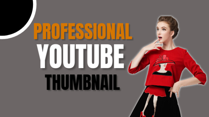 Grey Youtube Thumbnail template