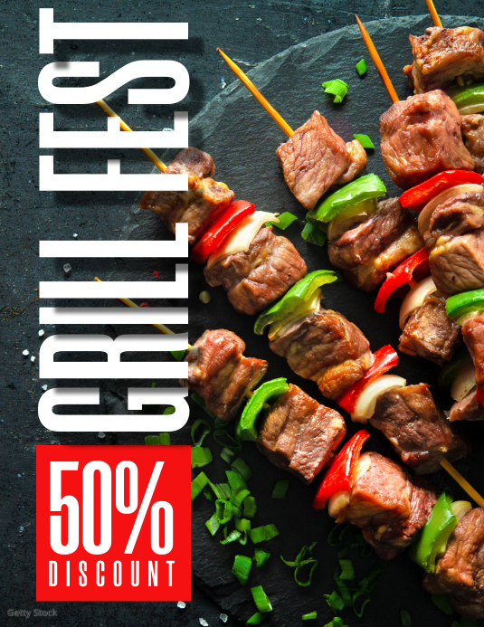 grill Template PosterMyWall