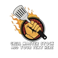 Grill Master Stock  logo template