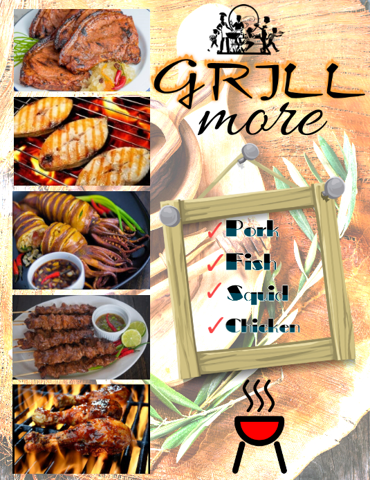 GRILL MENU Template PosterMyWall