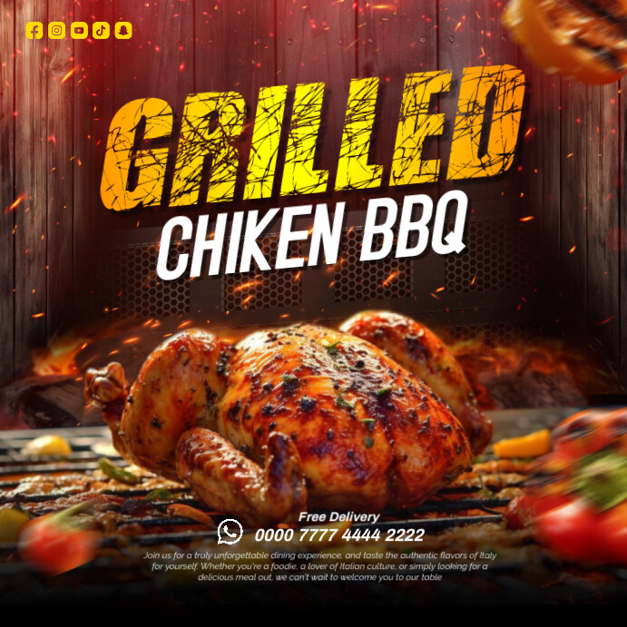 grilled bbq ad Template | PosterMyWall