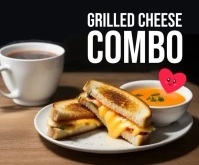 grilled cheese Large Rectangle template