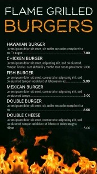 Customize 3 180 Menu Templates Postermywall