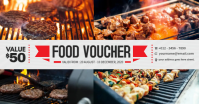 Grilled Food Voucher Facebook Shared Image template