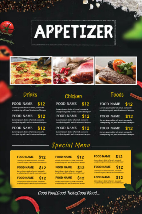 Menu Ad Example Grilled Menu Ads Template | PosterMyWall