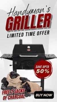 Griller Sale Historia de Instagram template