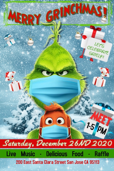 Grinch Template PosterMyWall