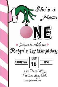 สีขาว First Birthday Celebration Poster Template