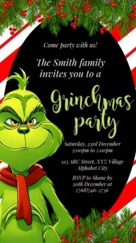 Sort Grinchmas Party Invitation Instagram Story Template