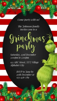 Grinchmas Party Invitation Instagram-Story template