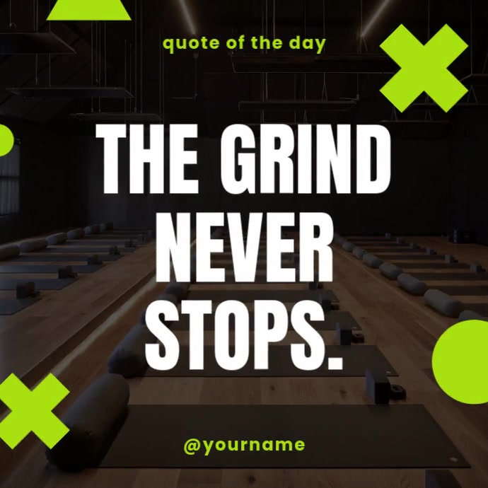 Plantilla de Grind Fitness Quote Instagram Post | PosterMyWall