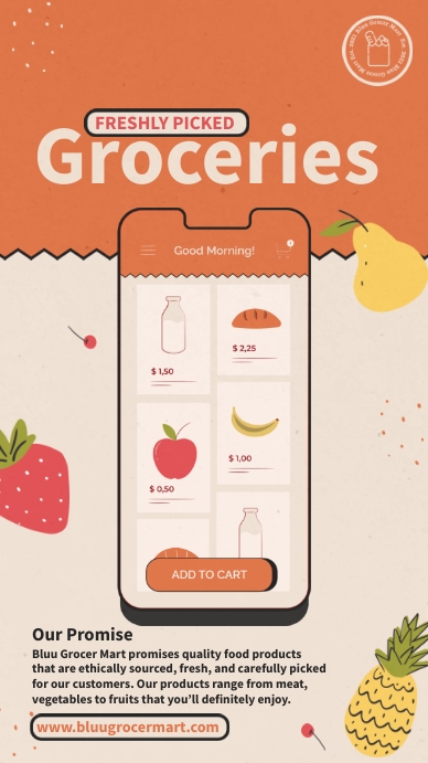 Groceries Template Instagram Story