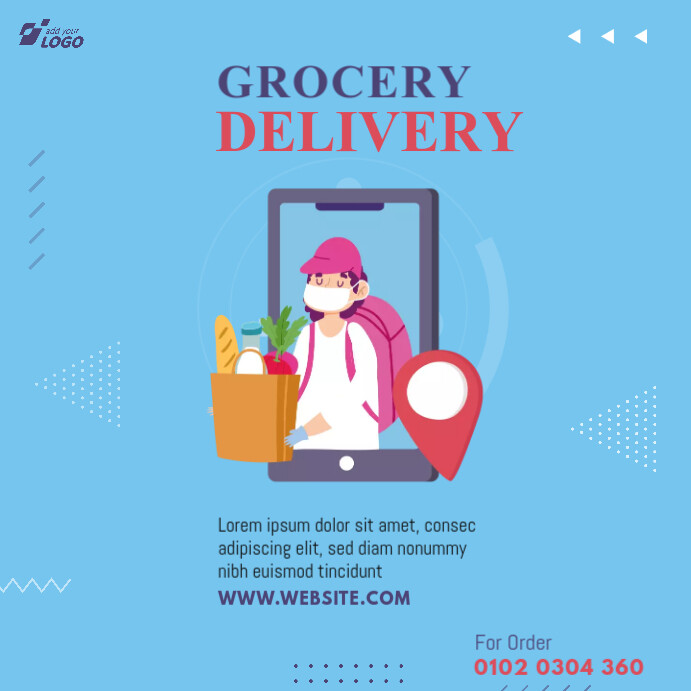 Weekend Delivery Ad Grocery Delivery Ad Template | PosterMyWall
