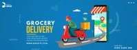 Grocery Delivery Ad Facebook Cover Photo template