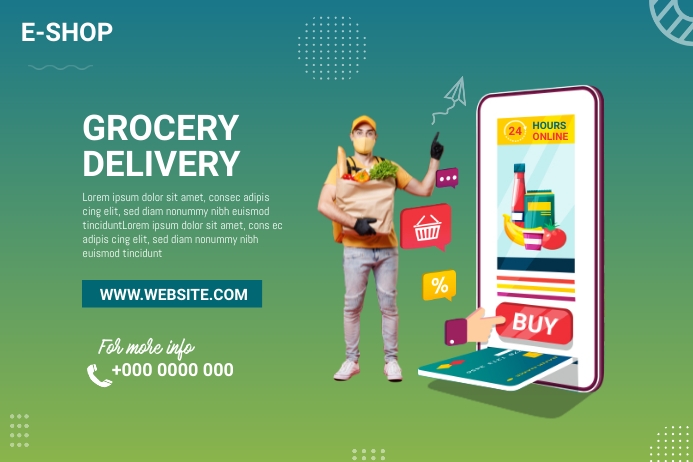 Weekend Delivery Ad Copy of Grocery Delivery ad | PosterMyWall